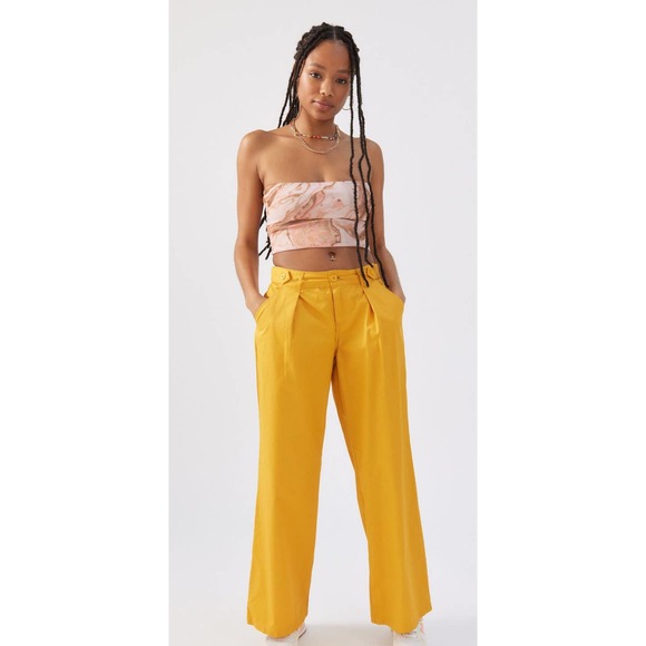 Urban Outfitters Pants - BDG Maya Baggy Trouser Pant XS in Gold NWT